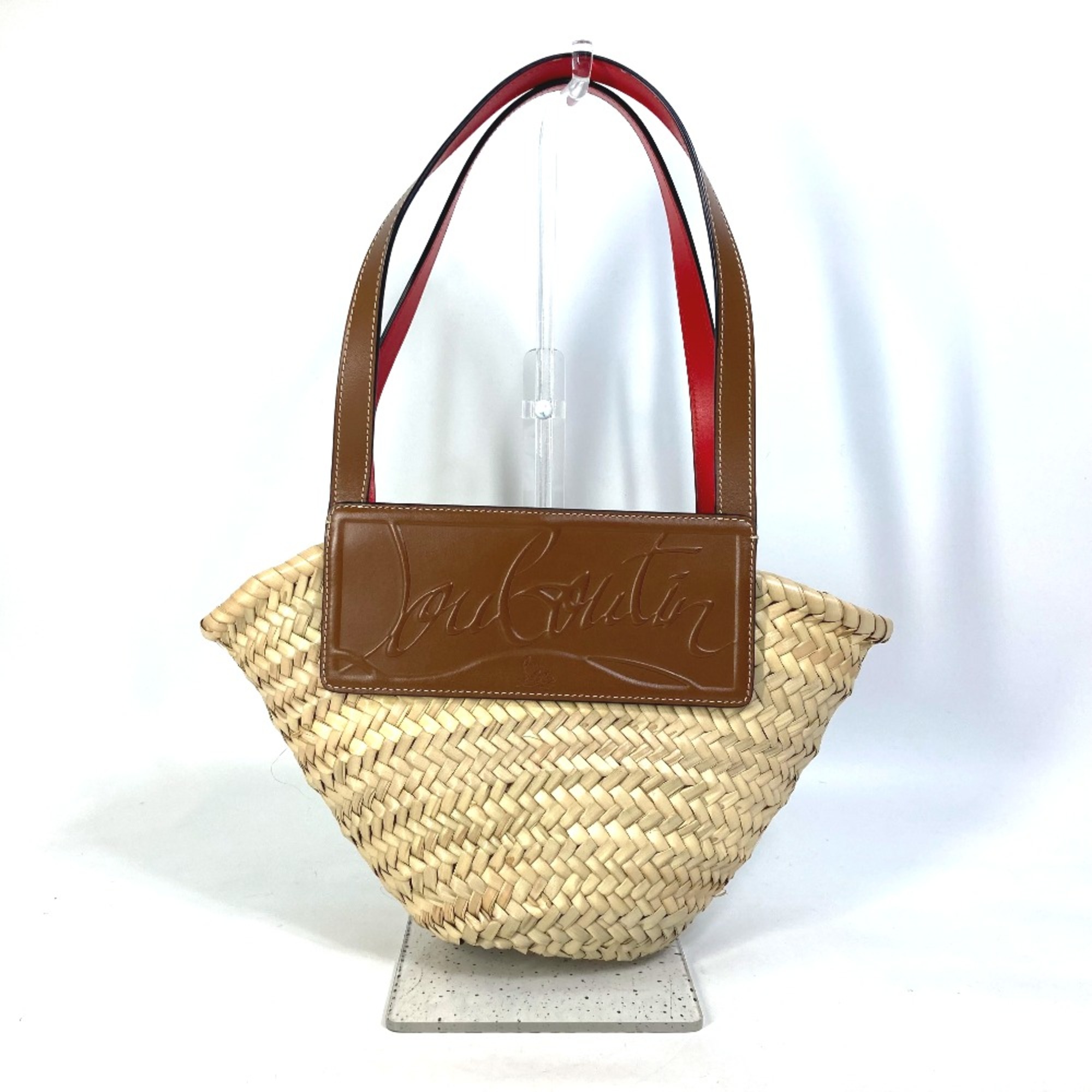 Christian Louboutin 1215226 basket bag basket bag Tote Bag Shoulder Bag Hand Bag Beige