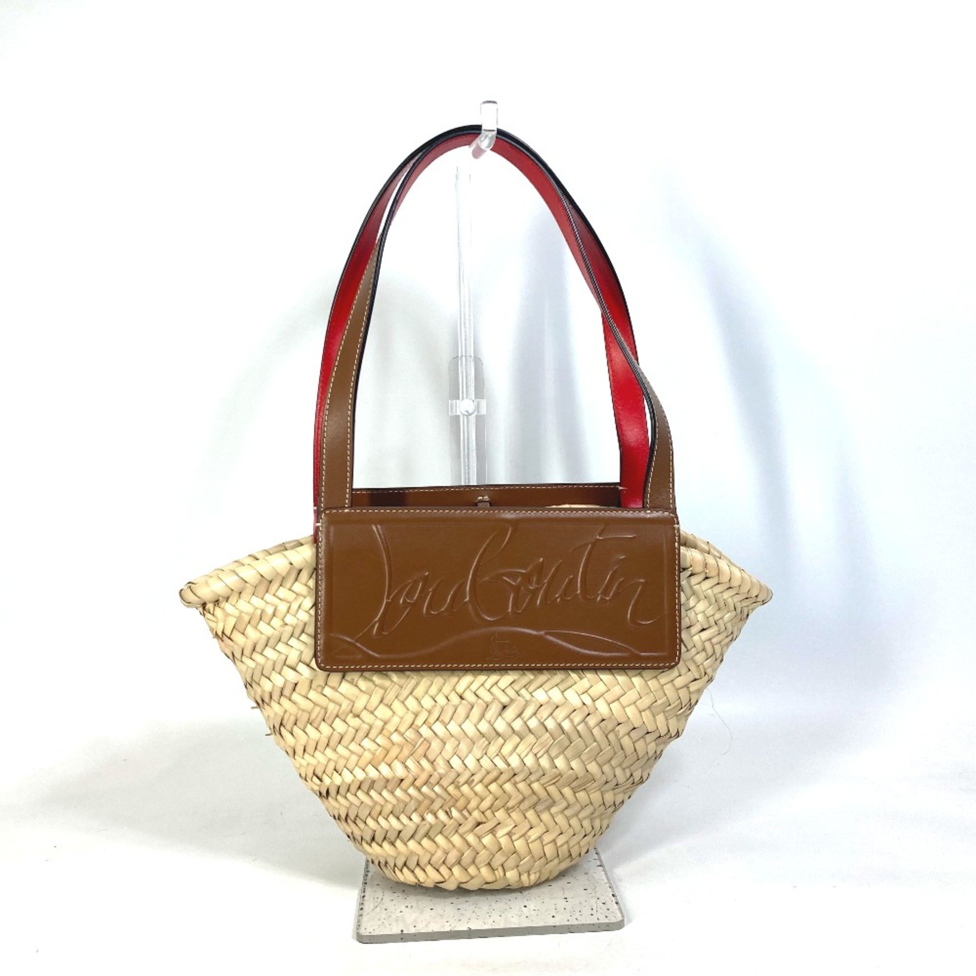 Christian Louboutin 1215226 basket bag basket bag Tote Bag Shoulder Bag Hand Bag Beige