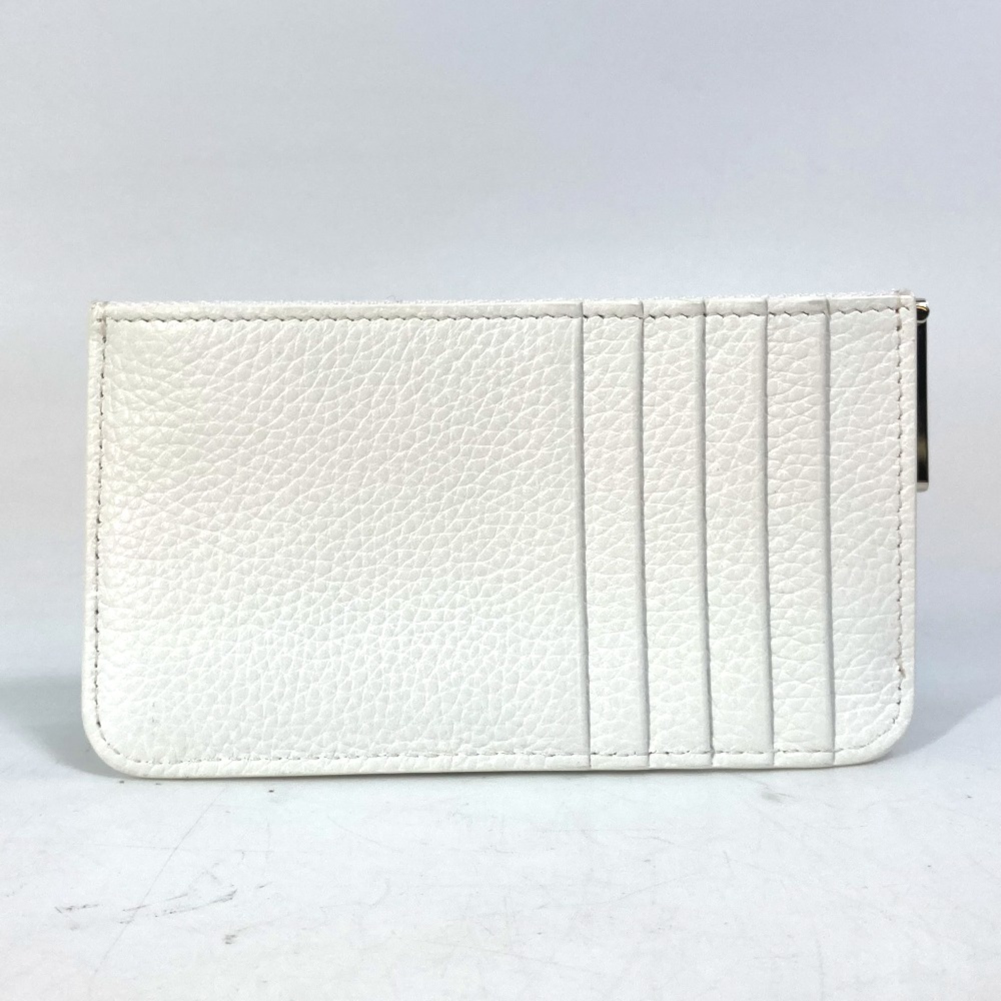 Christian Louboutin 1205018 logo sneaker sole Card Case Coin Compartment Wallet coin purse White