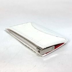 Christian Louboutin 1205018 logo sneaker sole Card Case Coin Compartment Wallet coin purse White