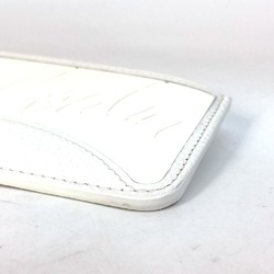 Christian Louboutin 1205018 logo sneaker sole Card Case Coin Compartment Wallet coin purse White