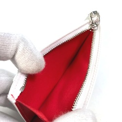 Christian Louboutin 1205018 logo sneaker sole Card Case Coin Compartment Wallet coin purse White