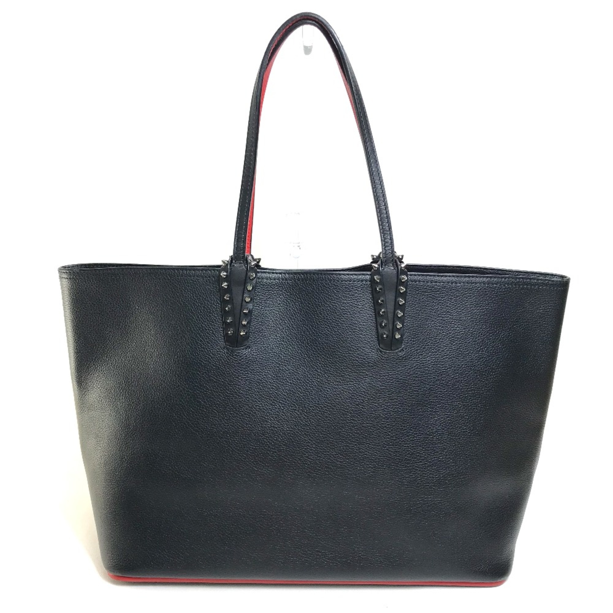 Christian Louboutin 1175113 Large Bag Shoulder Bag Tote Bag Black x Red