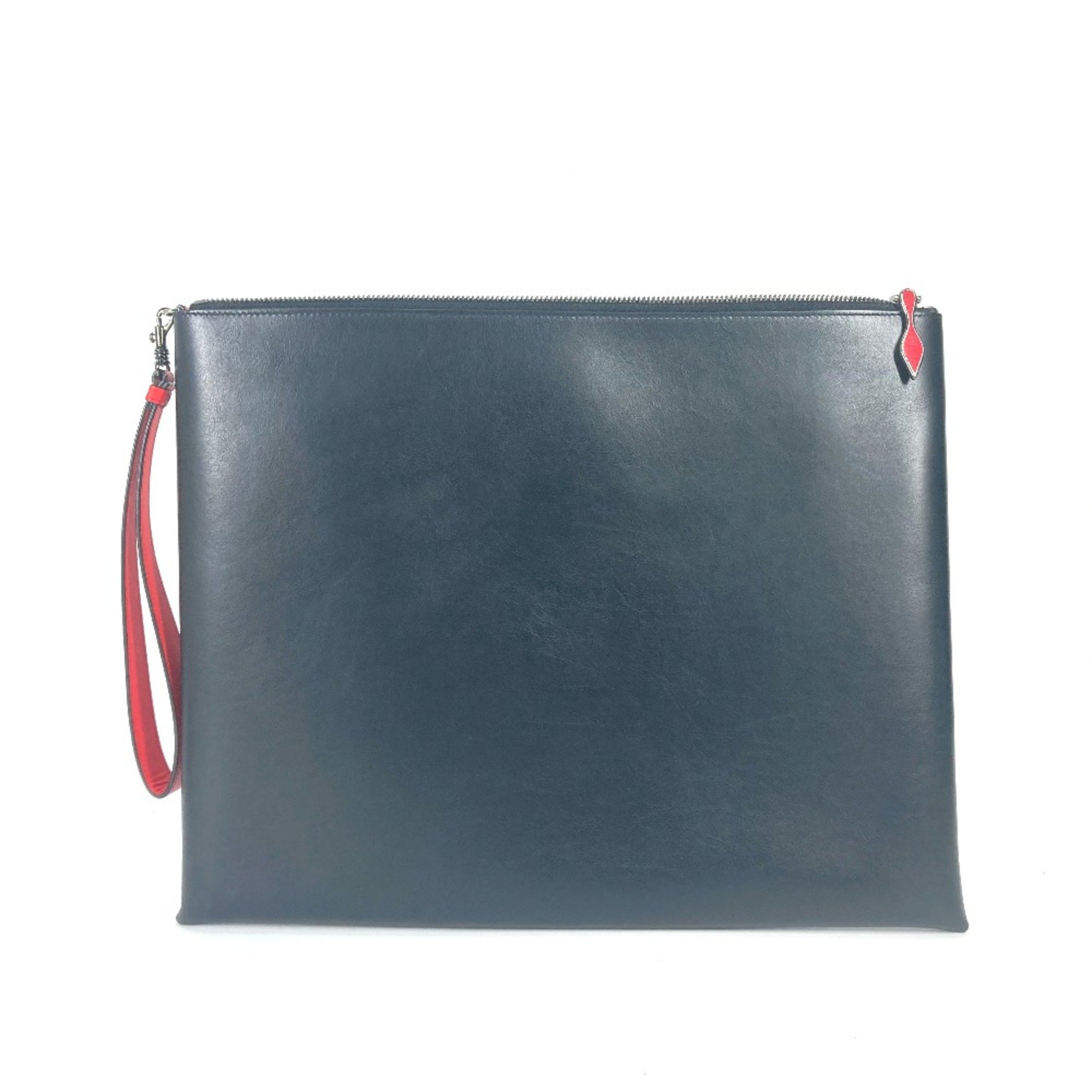 Christian Louboutin Bicolor bag pouch With strap Clutch bag Red Black