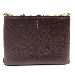 Christian Louboutin Chain Shoulder Bag Brown GoldHardware