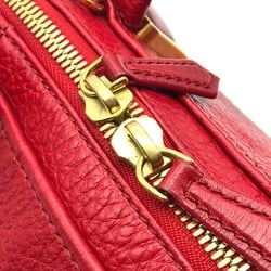 Fendi 8BL114 Mini Duffle Bag 2WAY Shoulder Bag Hand Bag Red