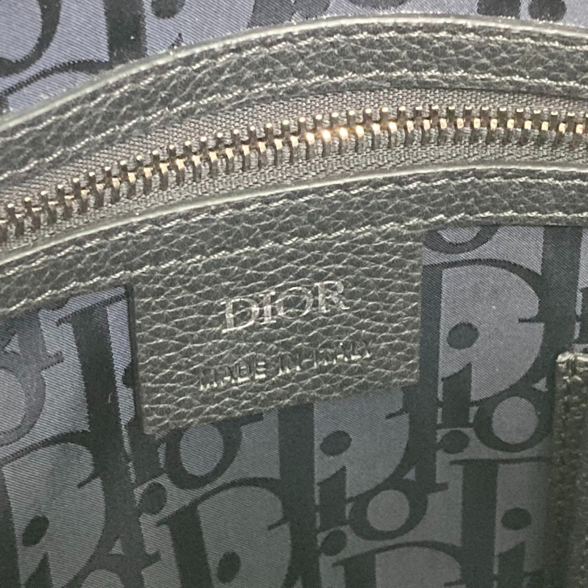 CHRISTIAN DIOR-Om Hand Bag 2WAYShoulder Bag Business bag Black