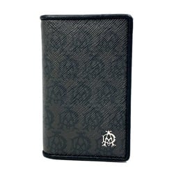 Dunhill 6-Ring Trifold Key Case Black x Gray Based