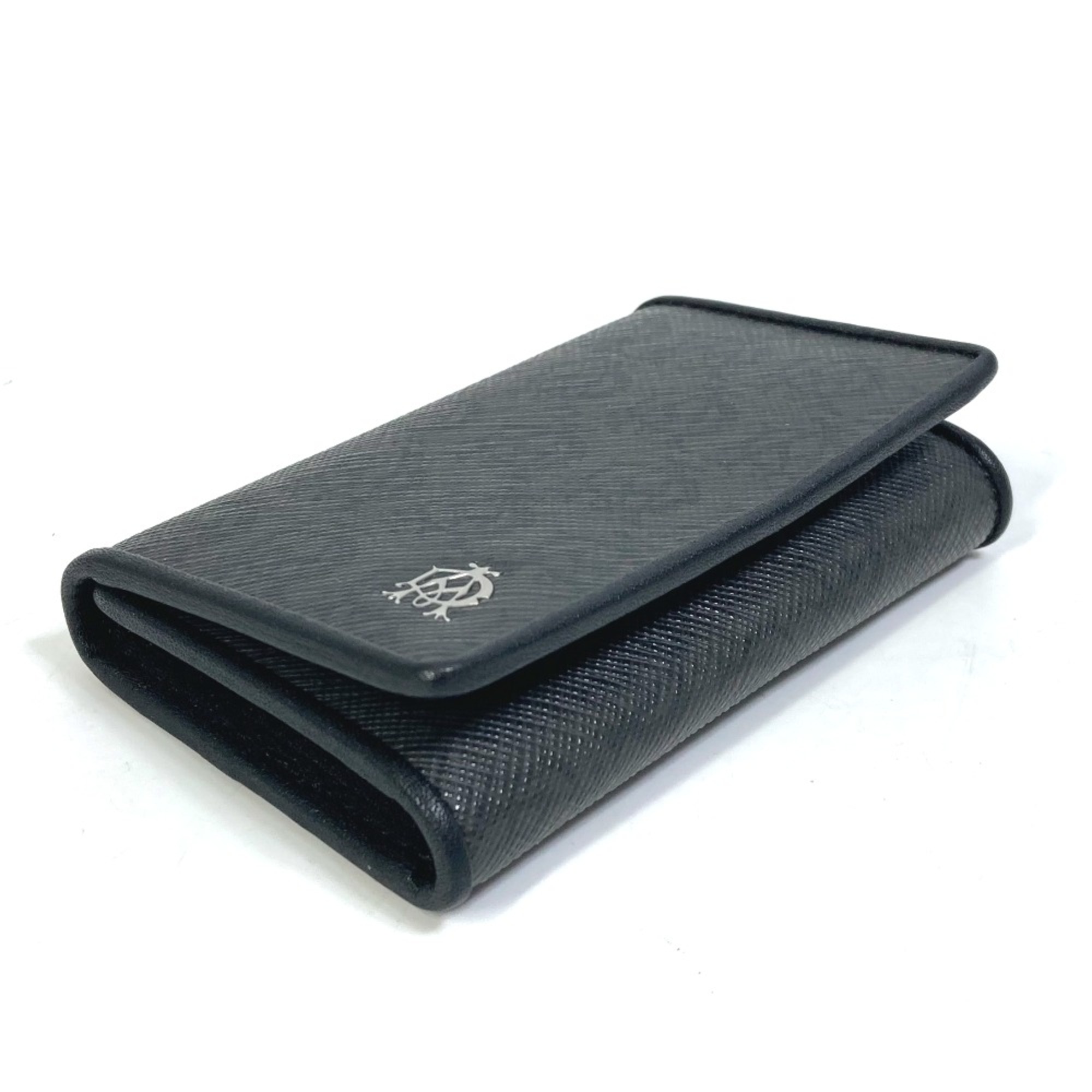 Dunhill 6-Ring Trifold Key Case Black x Gray Based