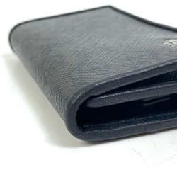 Dunhill 6-Ring Trifold Key Case Black x Gray Based