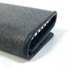 Dunhill 6-Ring Trifold Key Case Black x Gray Based