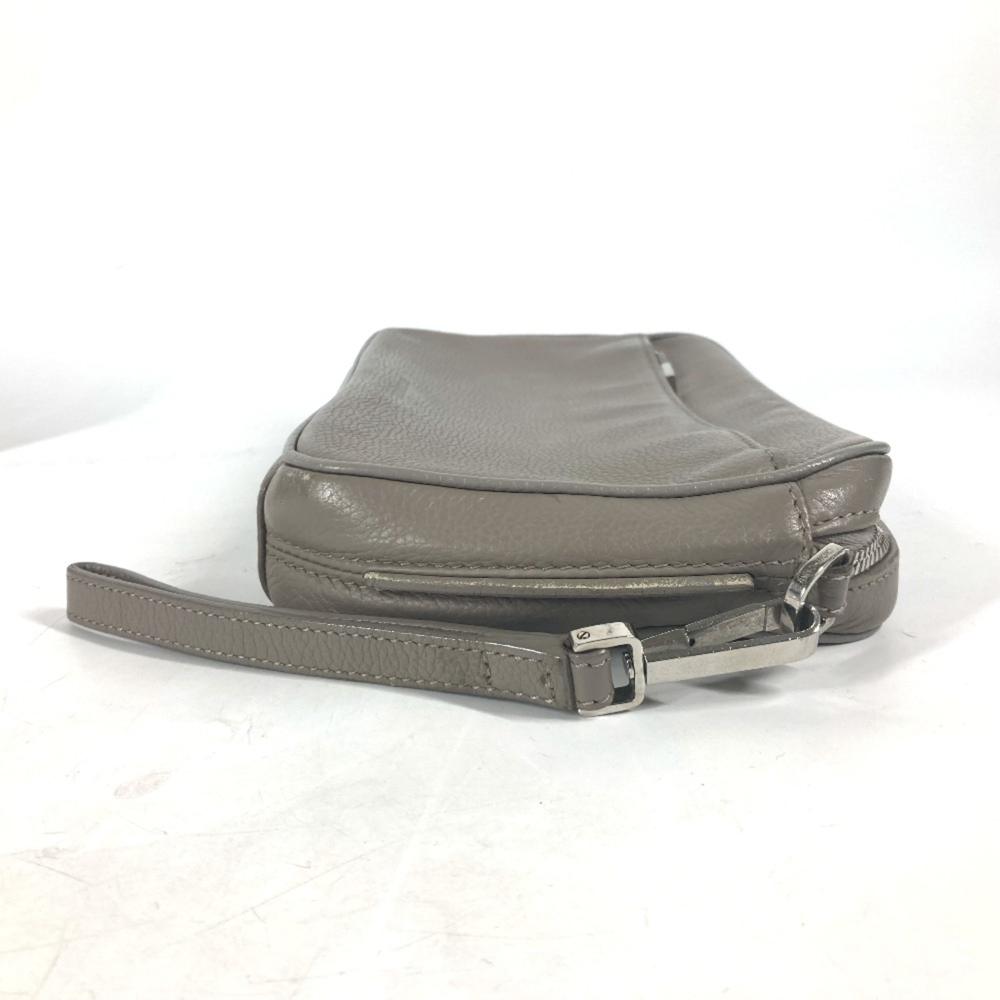 CHRISTIAN DIOR Pouch With strap Cluch Bag gray