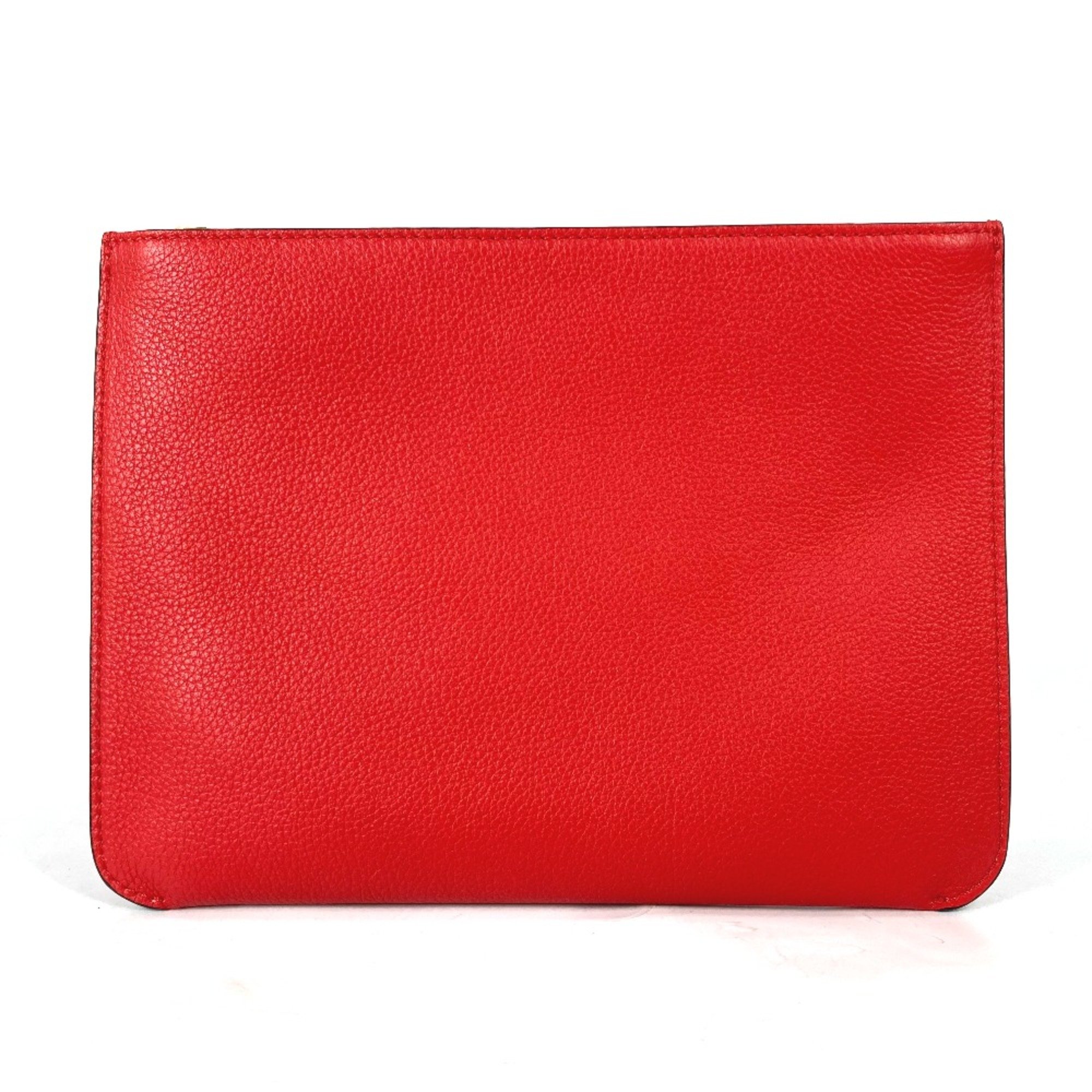 Christian Louboutin 1185073 bag pouch Clutch bag Black Red