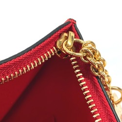 Christian Louboutin 1185073 bag pouch Clutch bag Black Red