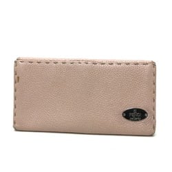 Fendi 8M0144 Selleria Bifold Double Snap long wallet Long Wallet pink pink