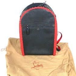 Christian Louboutin rubber sole bag backpack Backpack Black Red