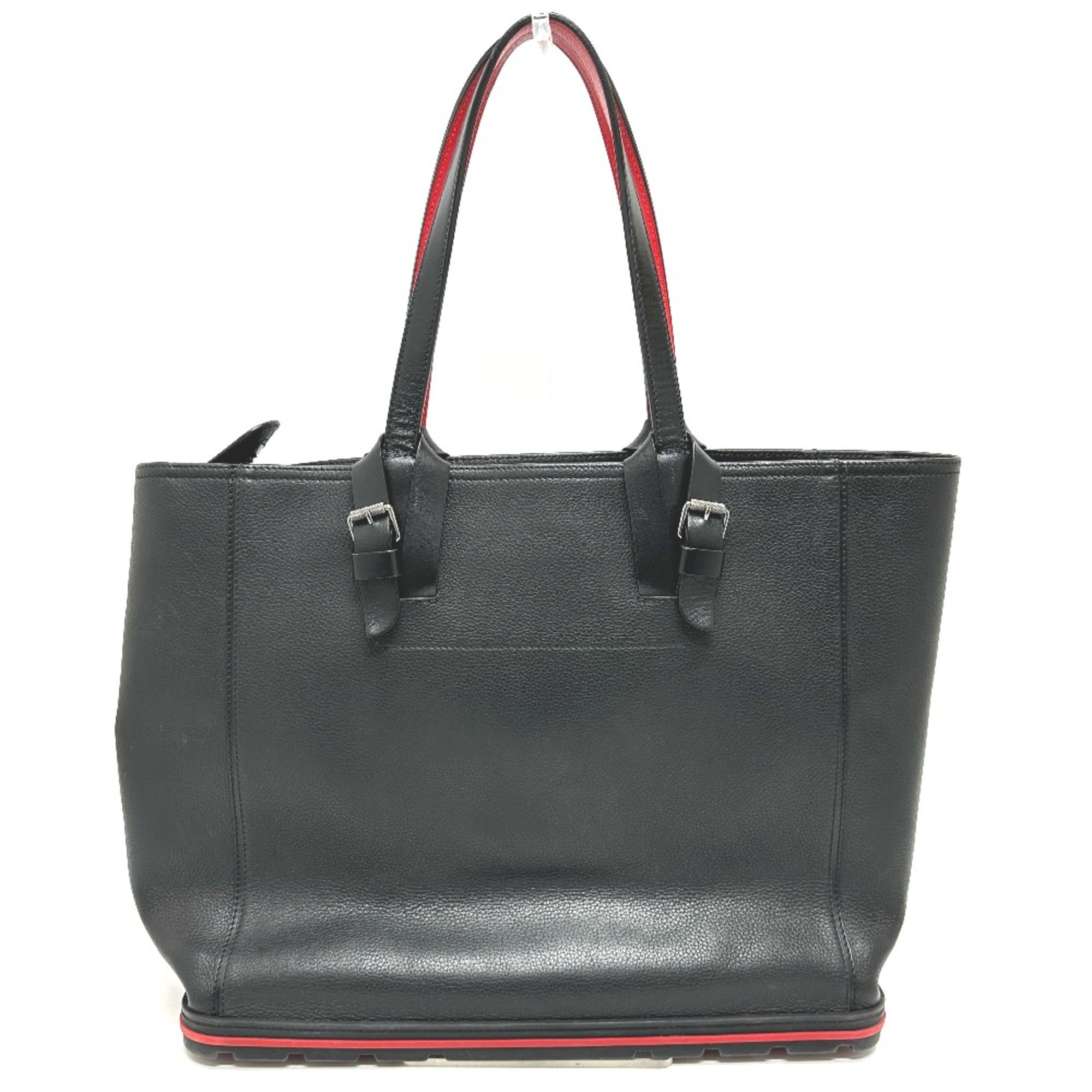 Christian Louboutin Shoulder bag Tote Bag Black Red/SilverHardware