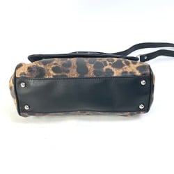 DOLCE&GABBANA Leopard leopard print leopard 2WAY Shoulder Bag Crossbody Hand Bag Brown