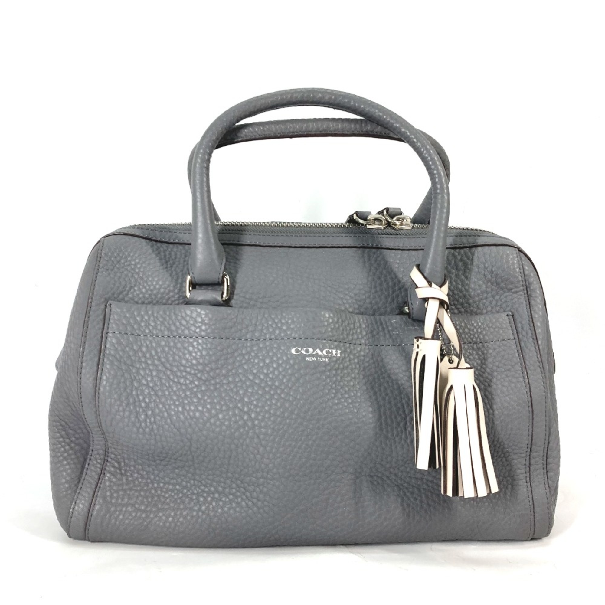 coach 25347 logo Bag Mini Duffle Bag Hand Bag gray