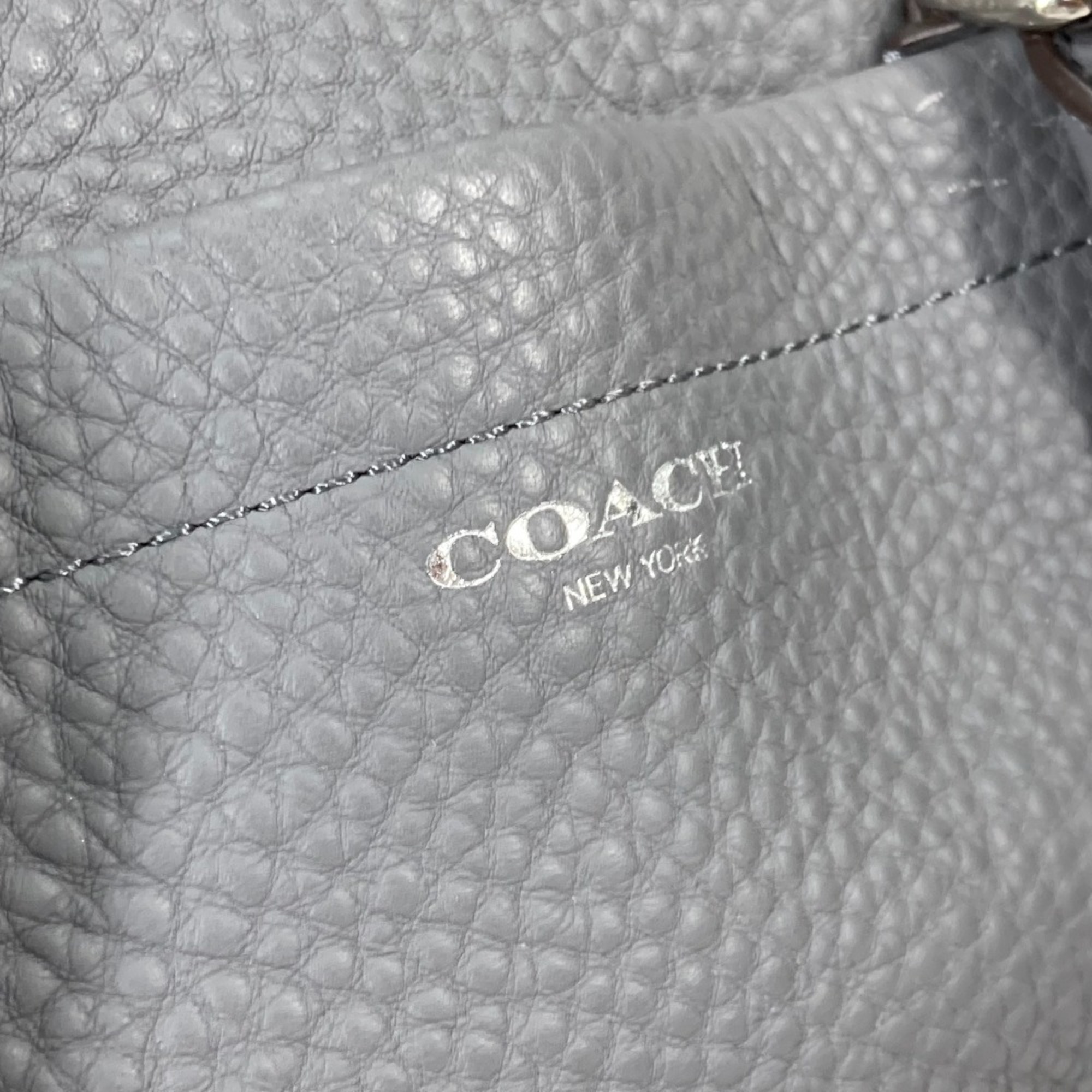 coach 25347 logo Bag Mini Duffle Bag Hand Bag gray