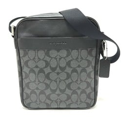 coach F71764 Flight Shoulder Bag Black