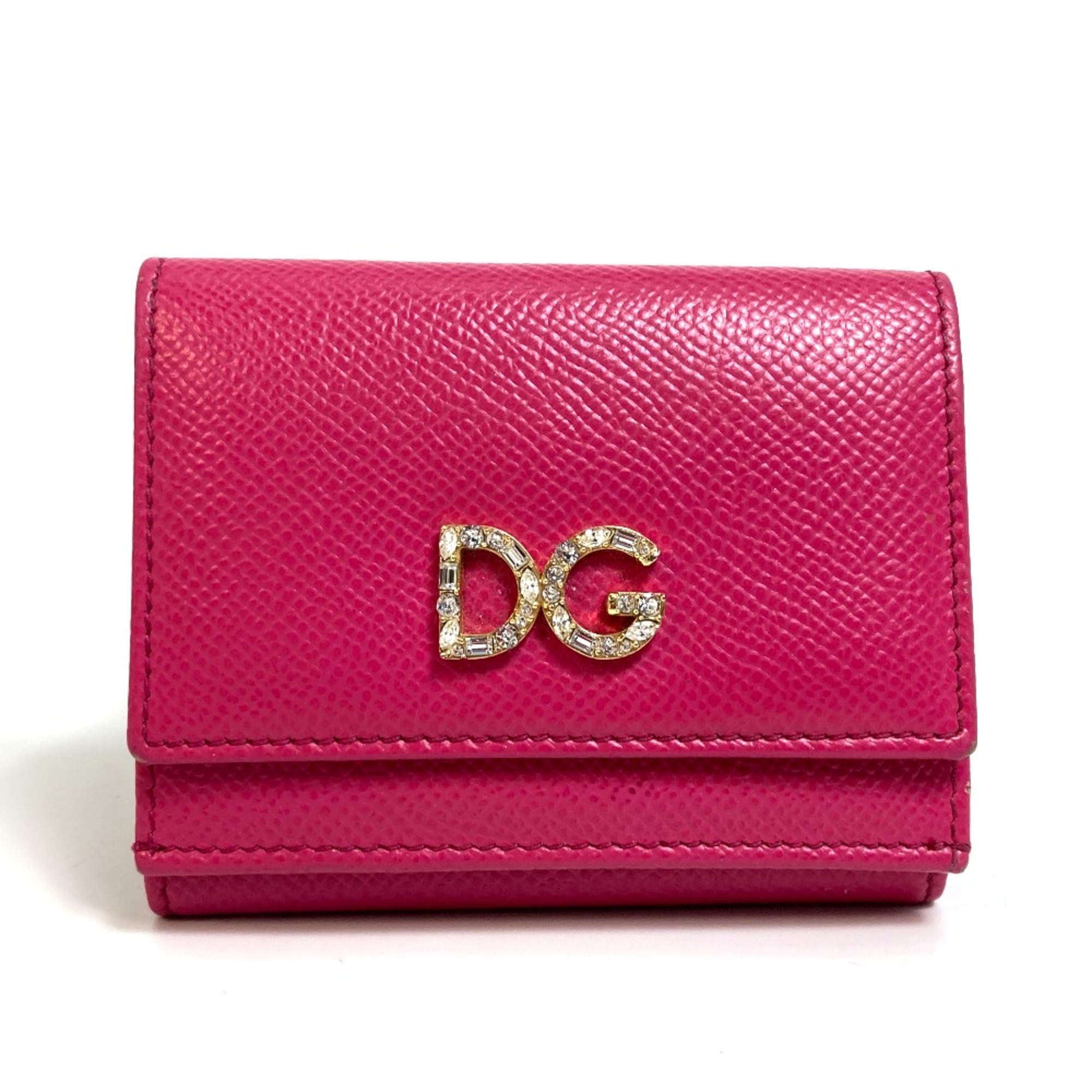 DOLCE&GABBANA Dorgava Compact wallet Trifold wallet pink