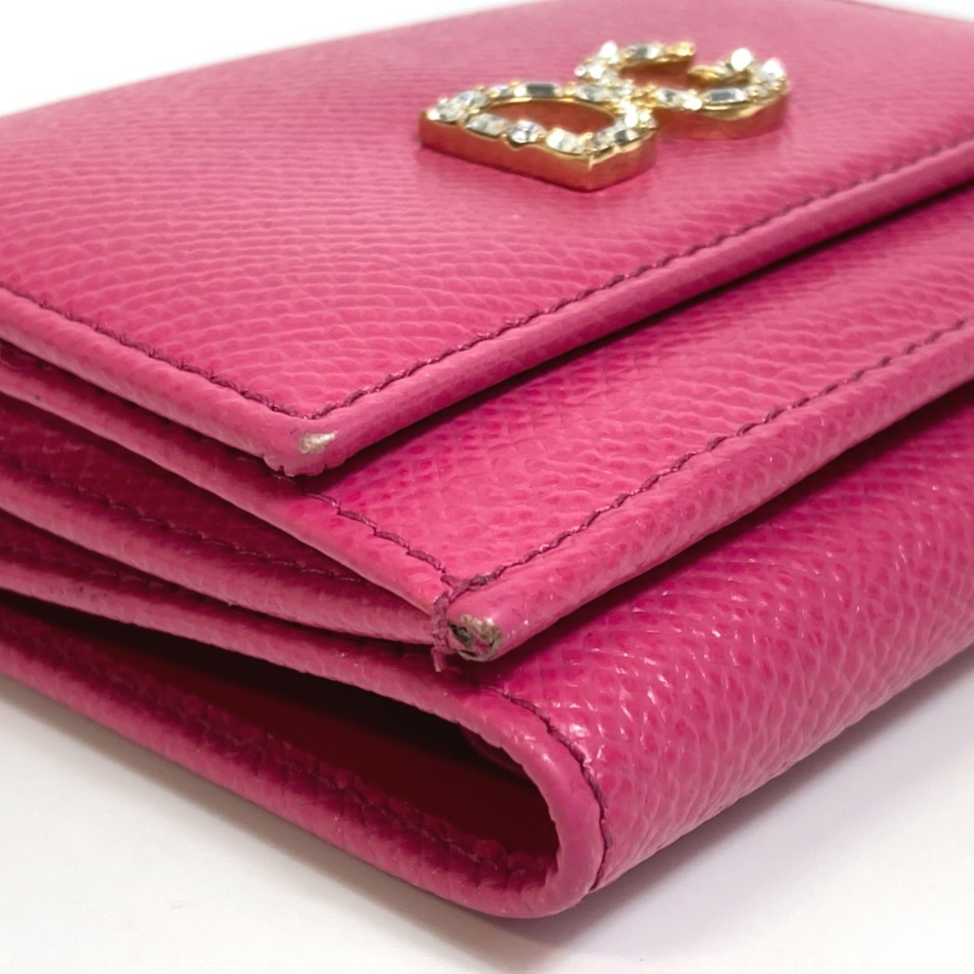 DOLCE&GABBANA Dorgava Compact wallet Trifold wallet pink