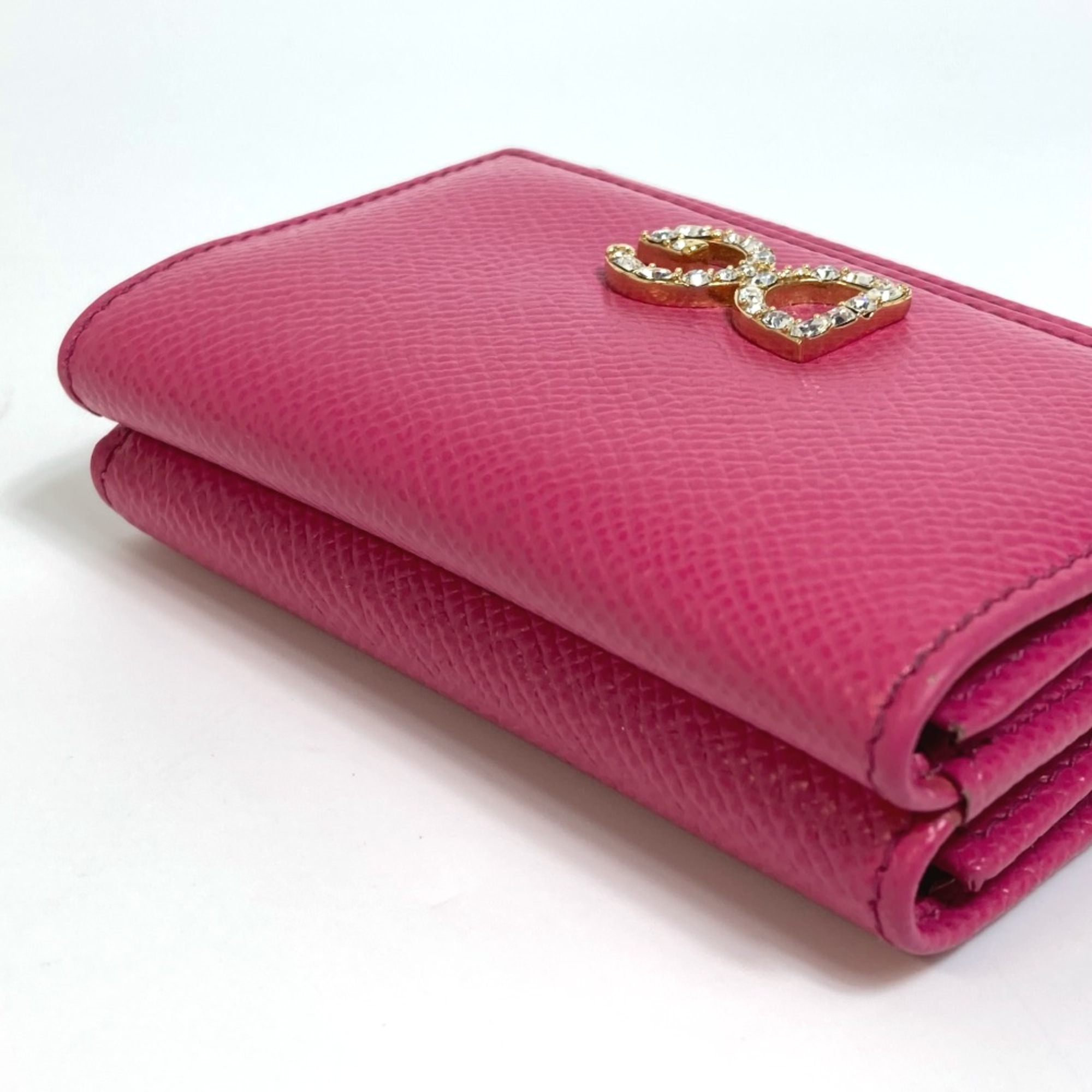 DOLCE&GABBANA Dorgava Compact wallet Trifold wallet pink