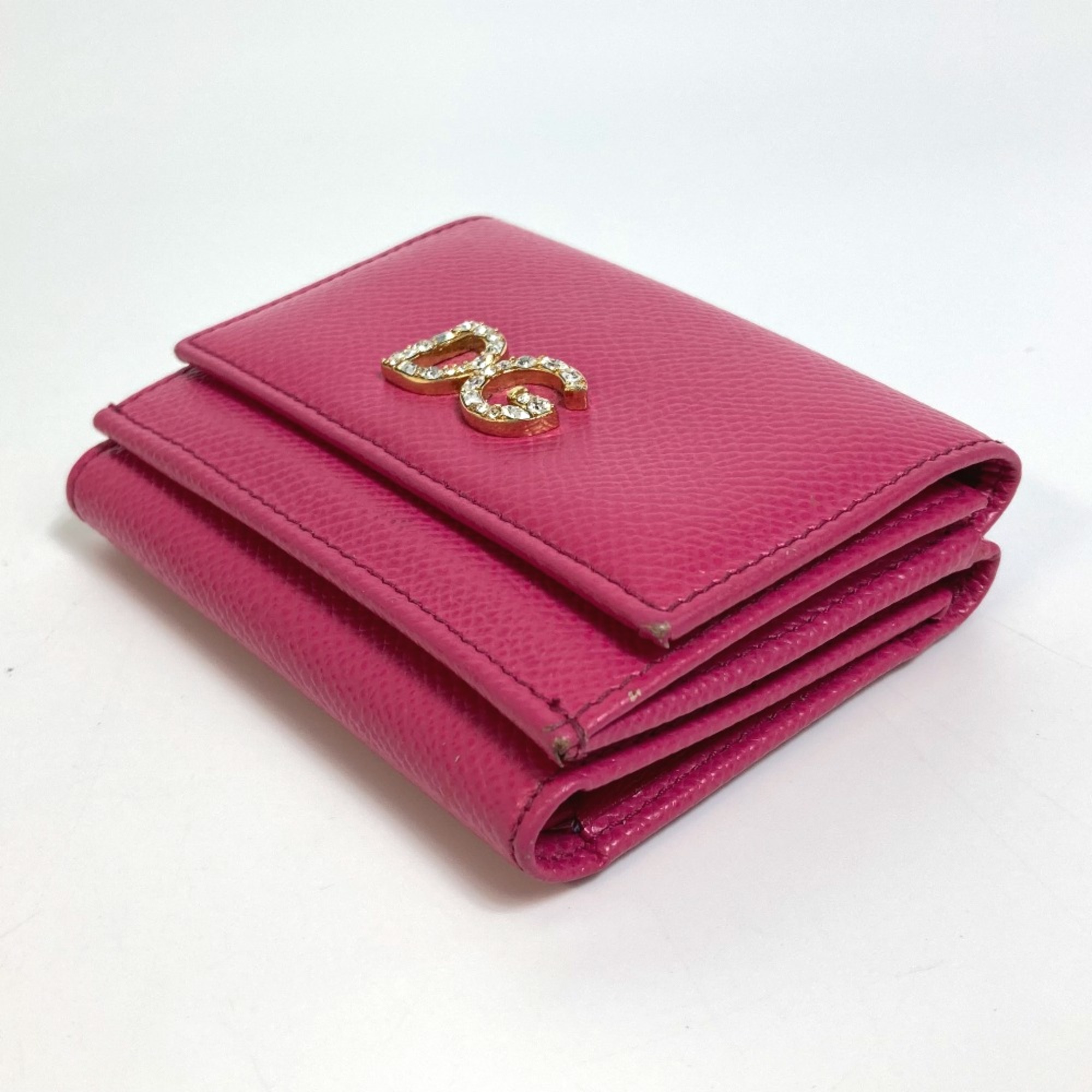 DOLCE&GABBANA Dorgava Compact wallet Trifold wallet pink