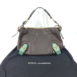 DOLCE&GABBANA Dorgava Shoulder bag Bicolor Hand Bag Shoulder Bag Brown Green