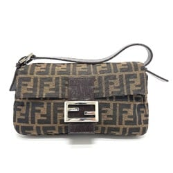 Fendi 2321.26424 FF logo Zucca pattern bag flap shawl Shoulder Bag BrownBased SilverHardware