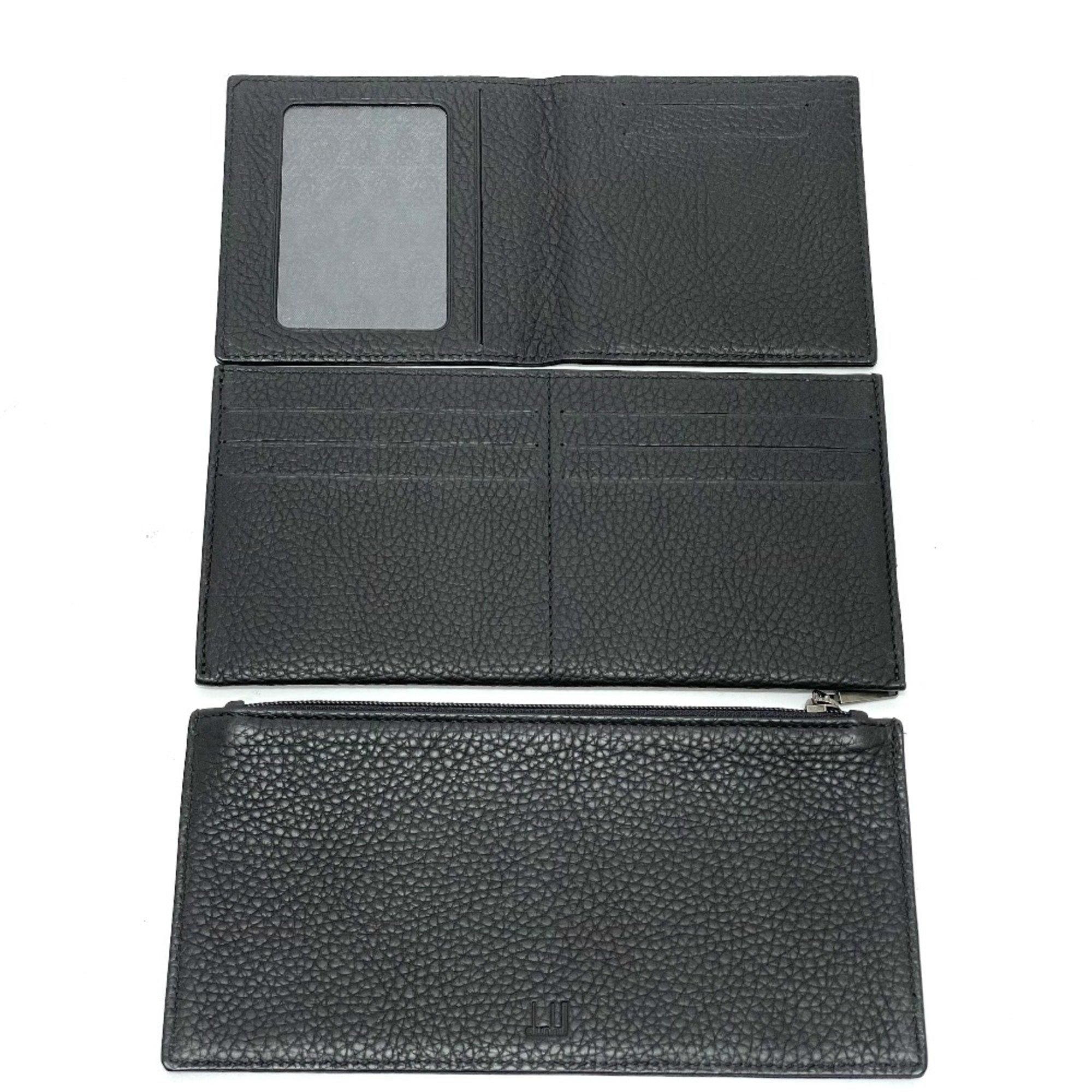 Dunhill travel companion Long wallet Travel case Black