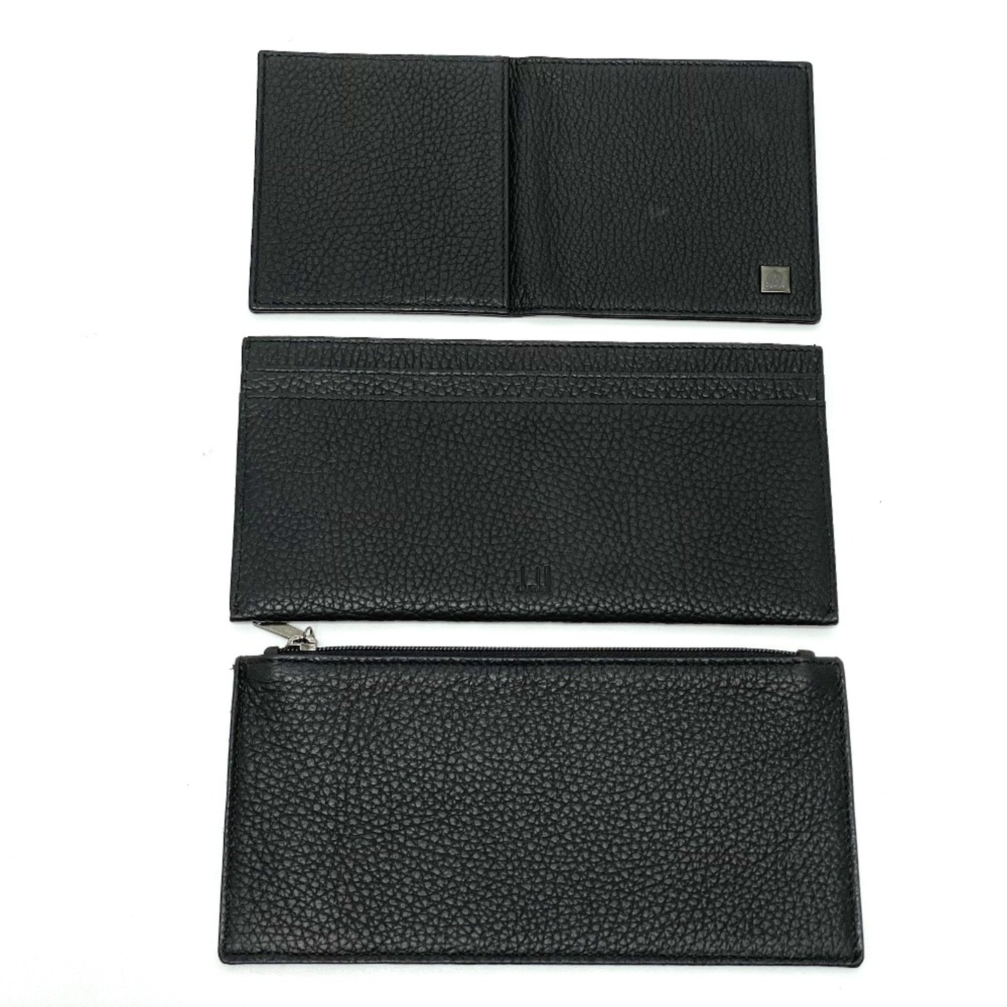 Dunhill travel companion Long wallet Travel case Black