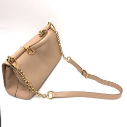 DOLCE&GABBANA 2WAY bag Shoulder Bag Beige GoldHardware