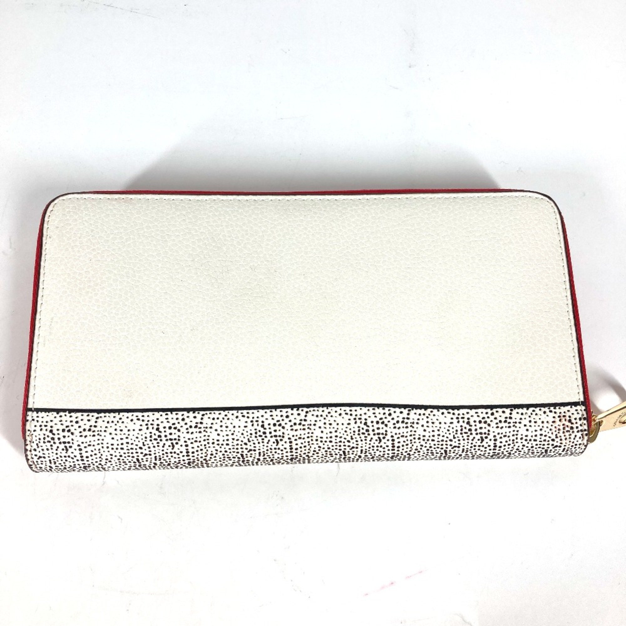 coach C7800 Keith Haring collaboration Zip Around DISNEY Long Wallet White Red