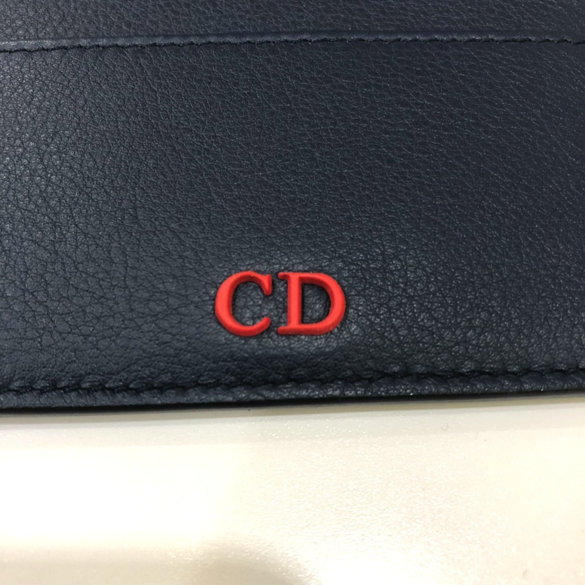 CHRISTIAN DIOR-Om 06-BO-0115 CD logo Business accessories Card Case Navy