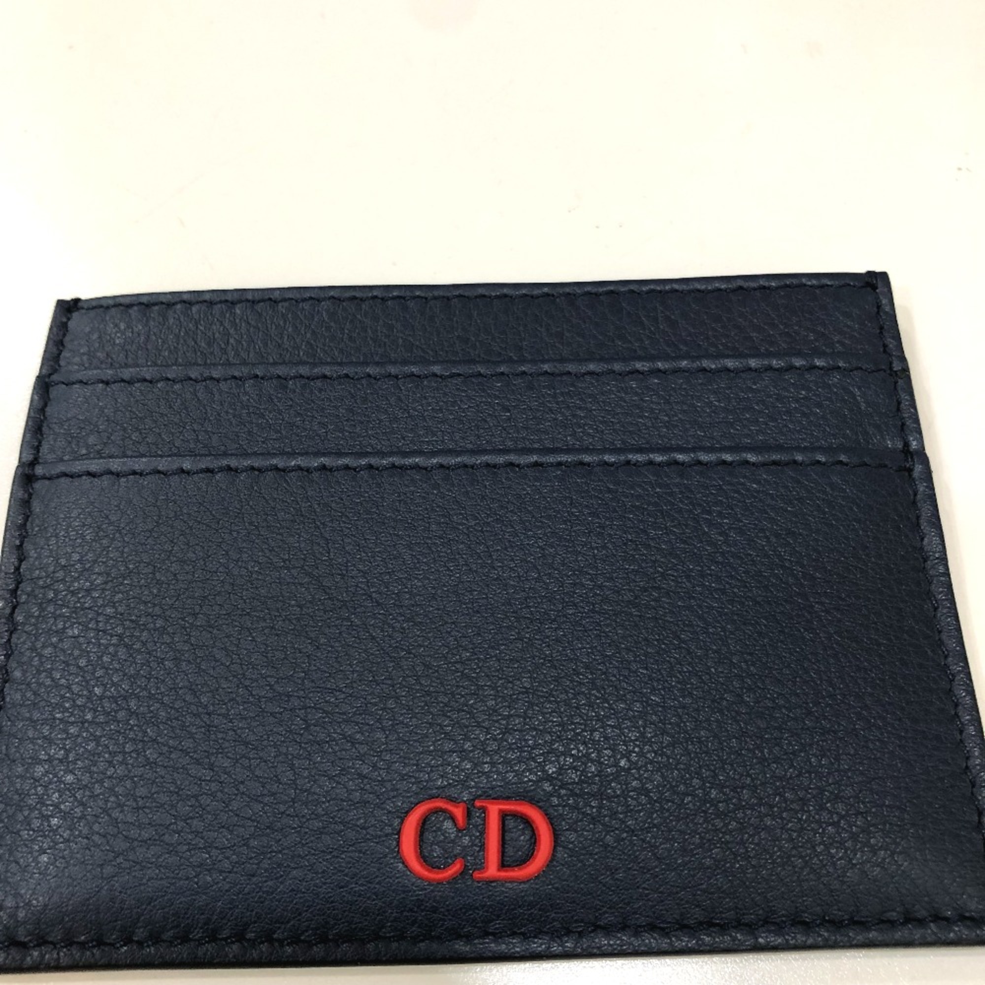 CHRISTIAN DIOR-Om 06-BO-0115 CD logo Business accessories Card Case Navy