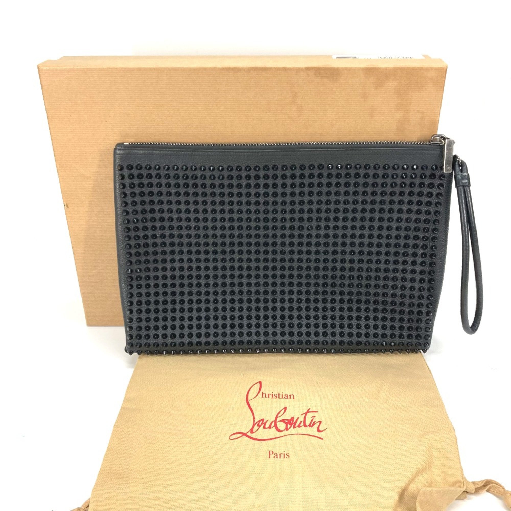 Christian Louboutin bag pouch With strap Clutch bag Black