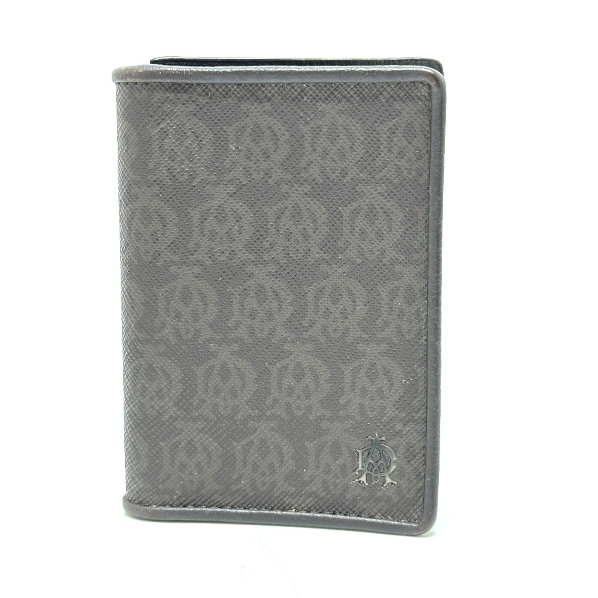 Dunhill logo Card Case Brown