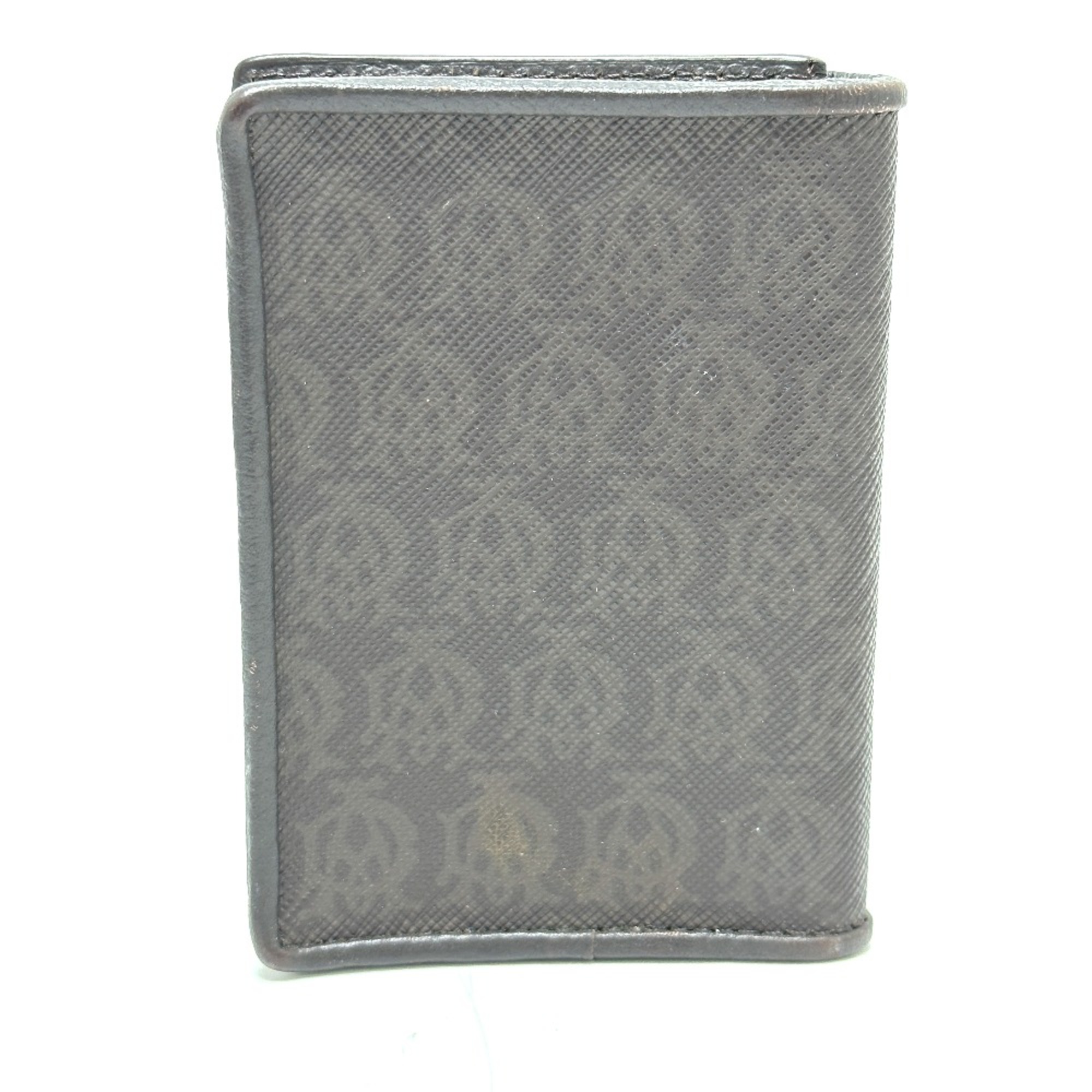 Dunhill logo Card Case Brown