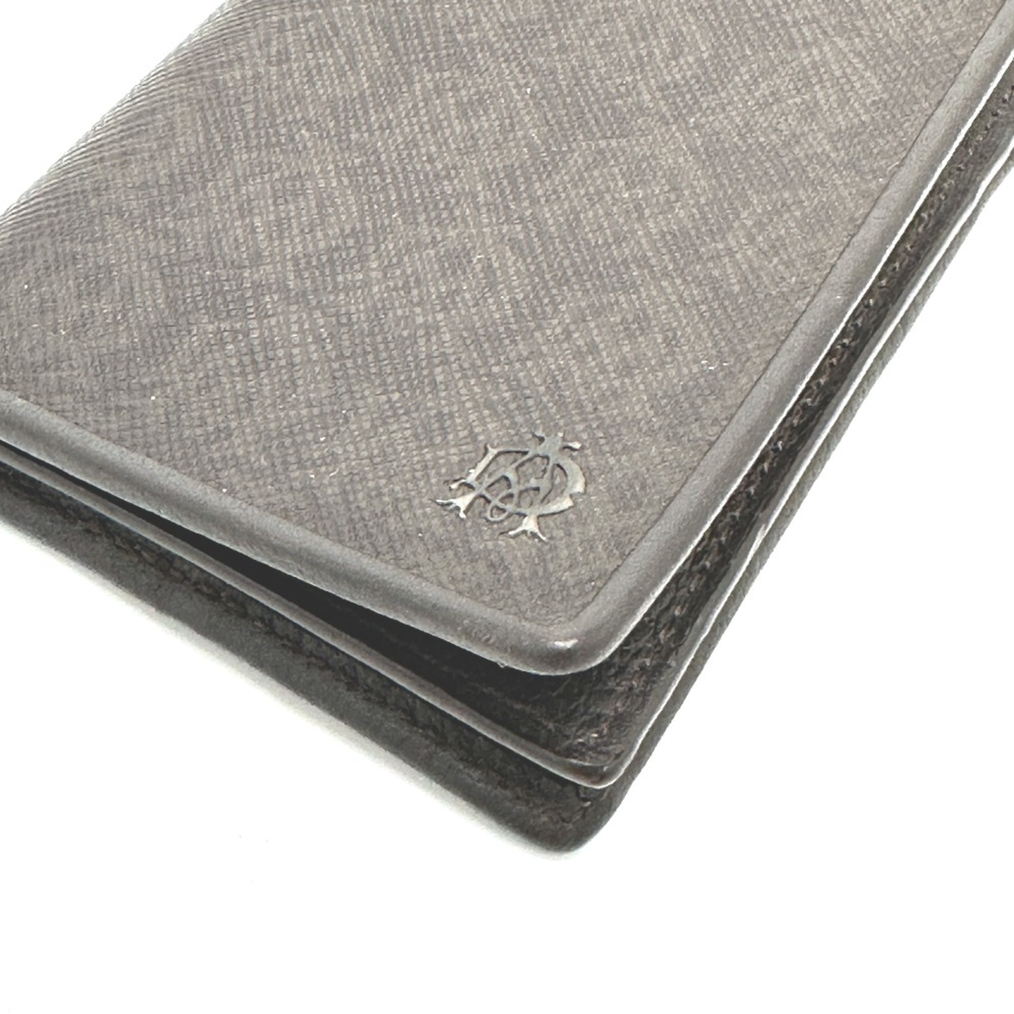 Dunhill logo Card Case Brown