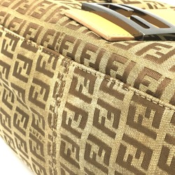 Fendi Zucchino FF pattern Bag Semi Shoulder Bag Shoulder Bag Beige x Brown