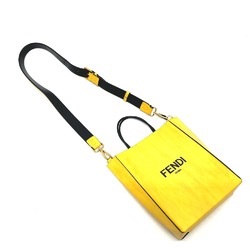 Fendi 7VA512 logo Bag Shopping bag Shoulder Bag yellow