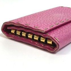 Fendi Key ring Key Case Metal pink Based