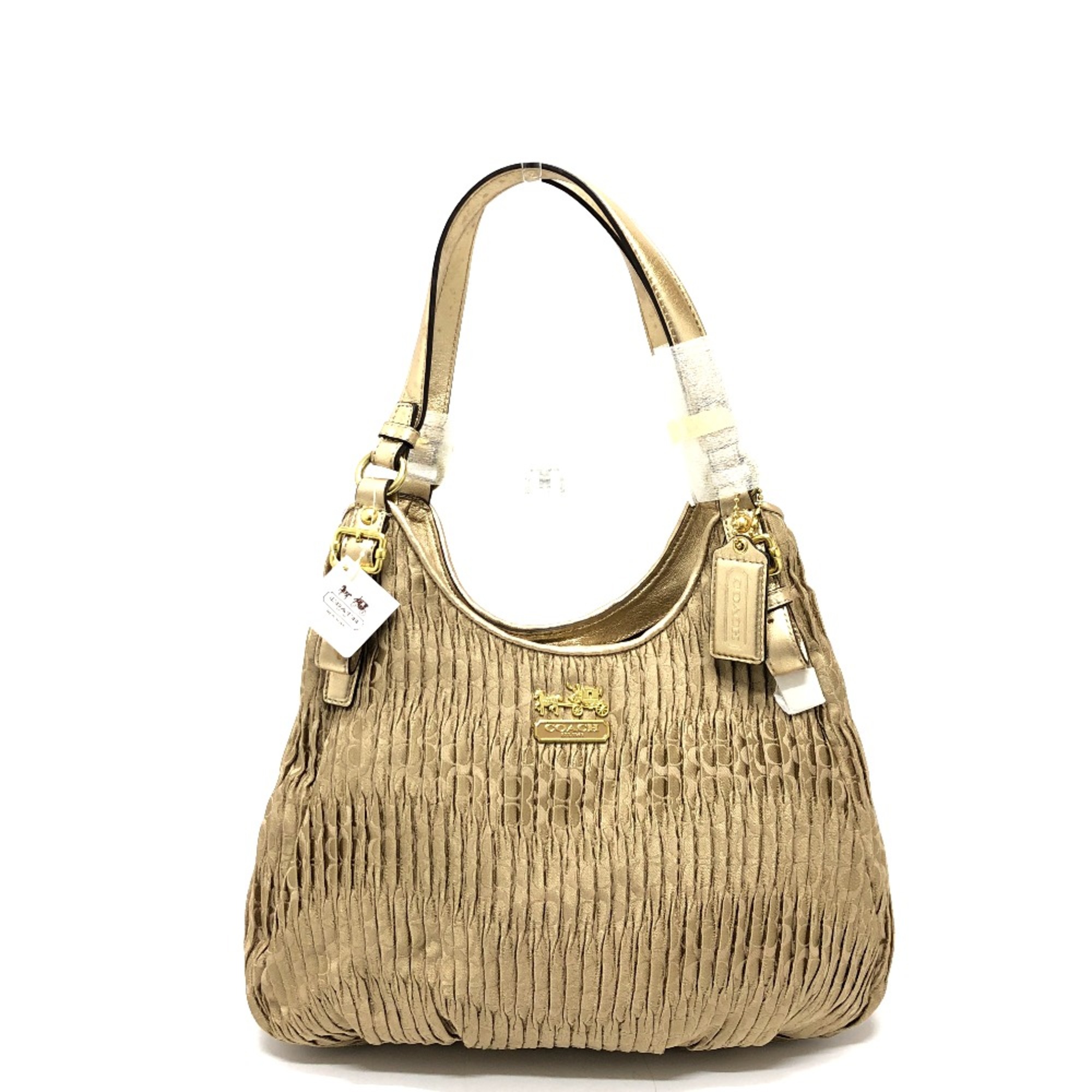 coach 18886 Hand Bag Tote Bag Beige GoldHardware