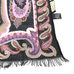 Etro shawl Scarf Black purple