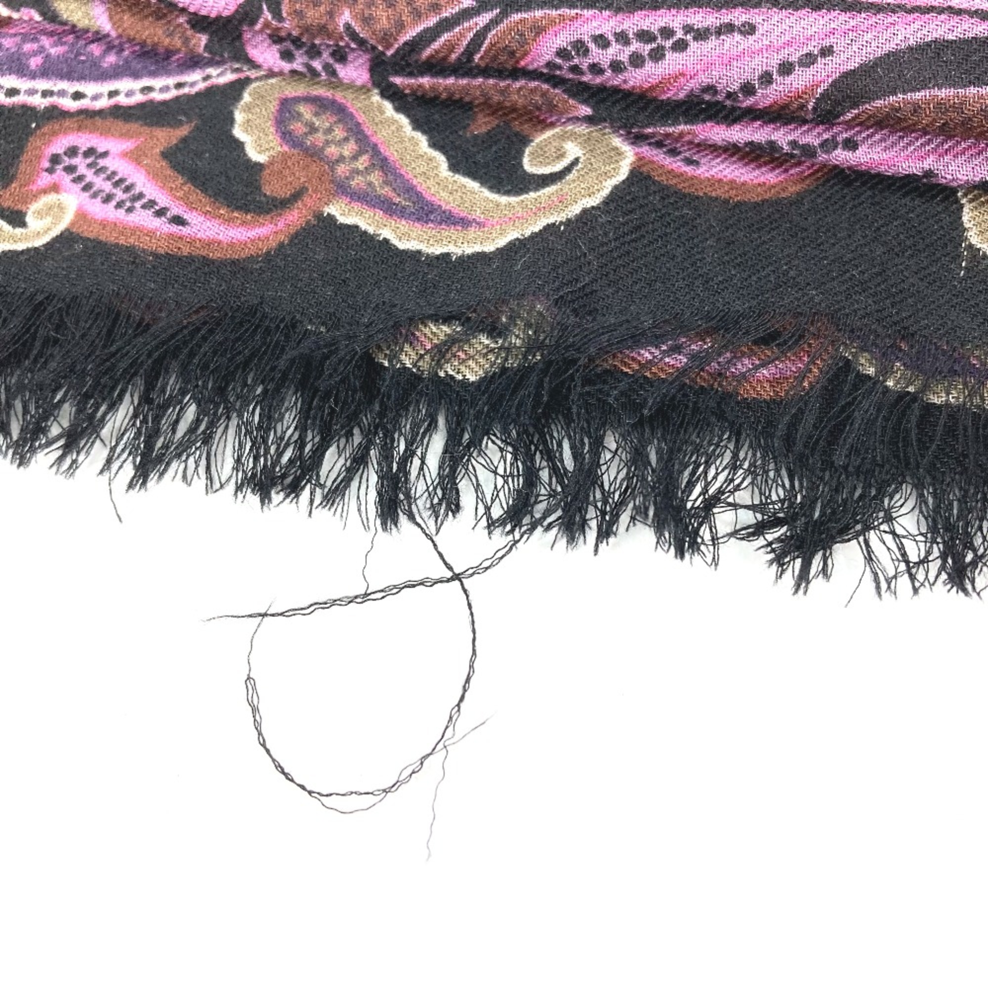 Etro shawl Scarf Black purple