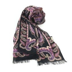 Etro shawl Scarf Black purple