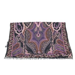 Etro shawl Scarf Black purple