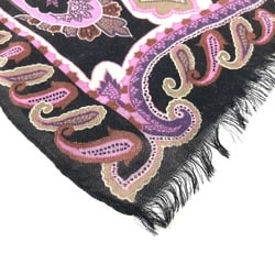 Etro shawl Scarf Black purple